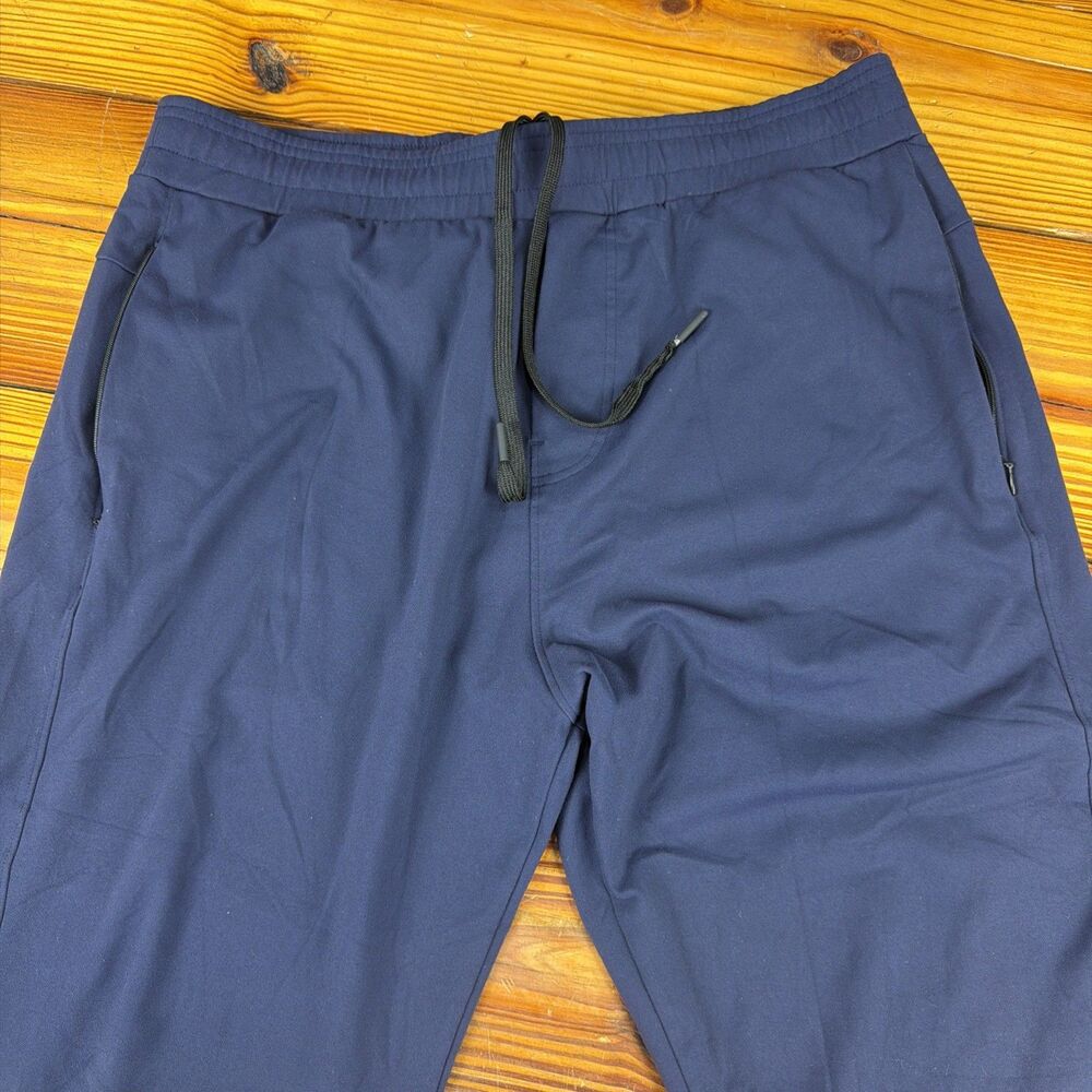 Public Rec Pants Mens 36x32 Navy Performance Stretch Elastic Waist Zip Pocket
